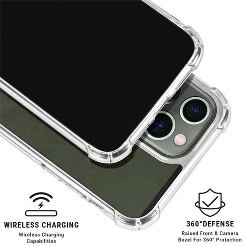 Military Green Shadow Camo iPhone 16 Pro Clear Case